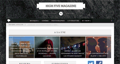 Desktop Screenshot of high-five-mag.com